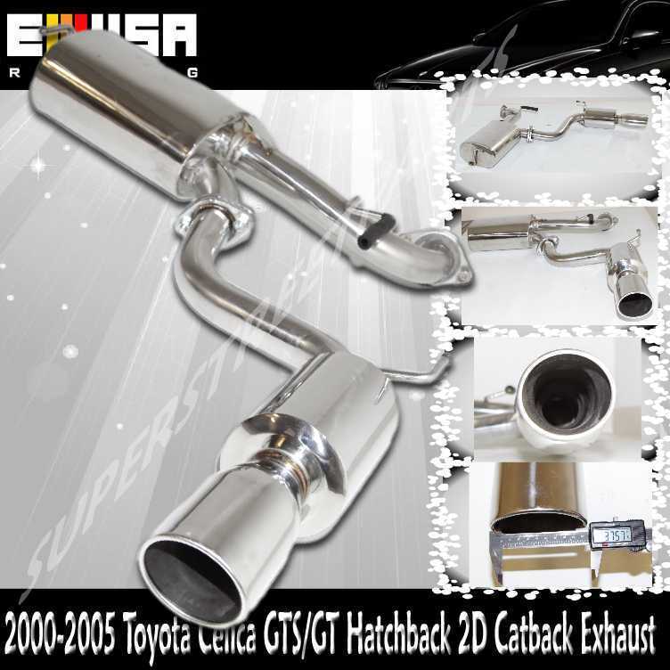 Catback Exhaust for 00-05 Toyota Celica GT/GTS Hatckbach 2D 1.8L 2ZZ GE