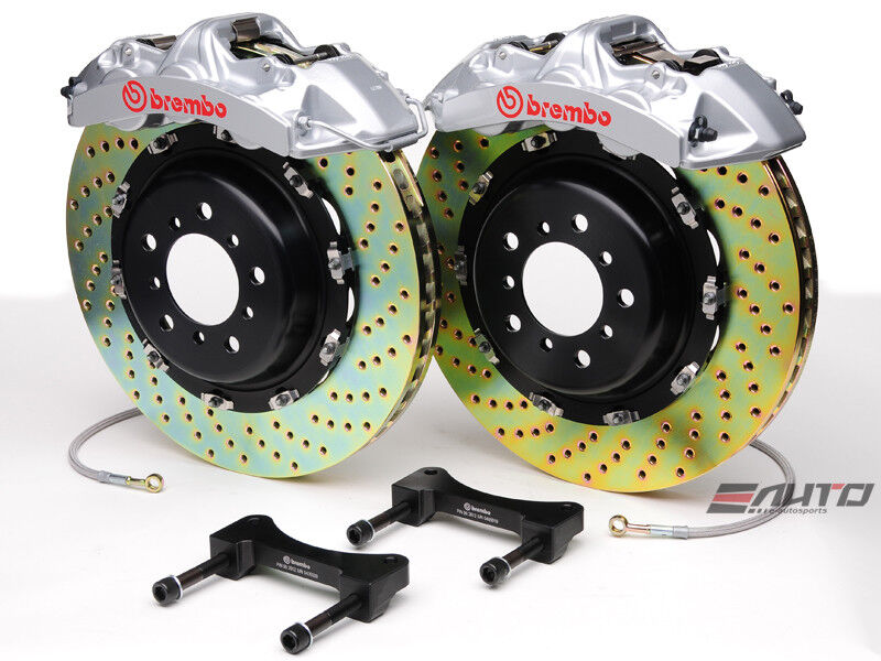 Brembo Front GT Brake 6pot Caliper Silver 380x32 Drill Disc IS-F ISF 08-13 USE20