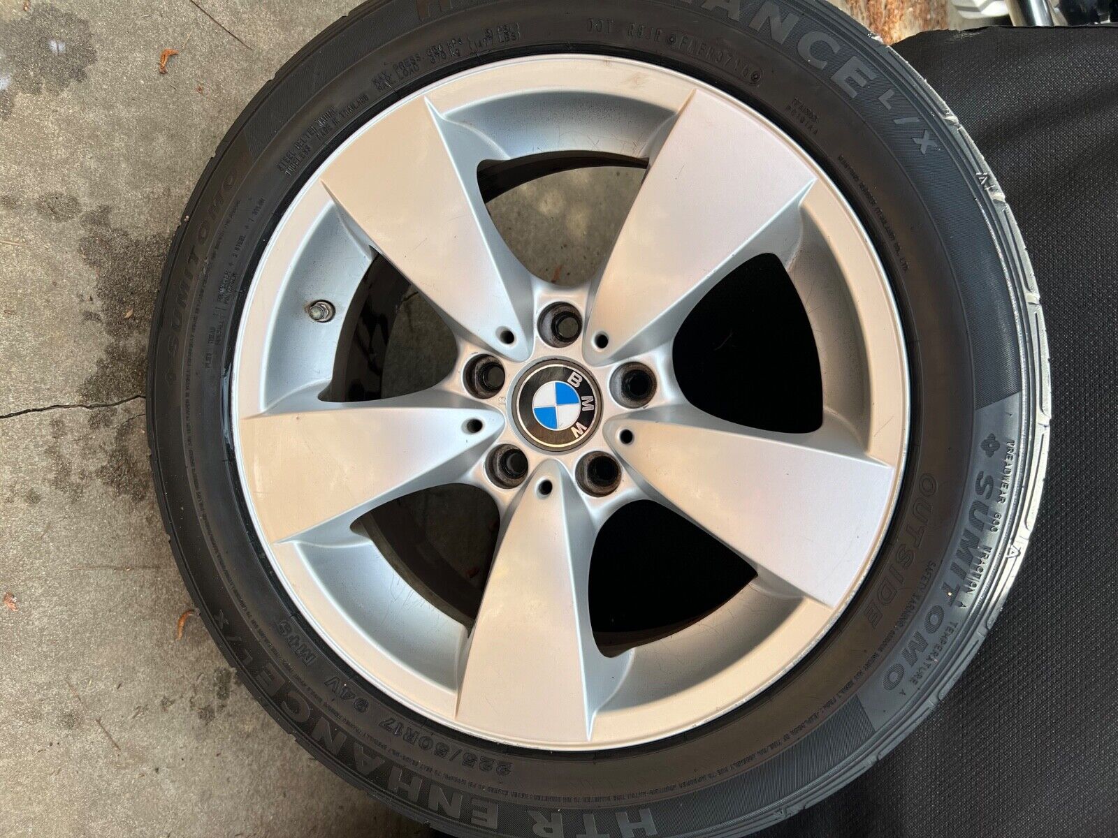 E60 BMW 530i FACTORY OEM RIMS AND TIRES CONTINENTAL DWS ALL SEASON SIZE 50R17 
