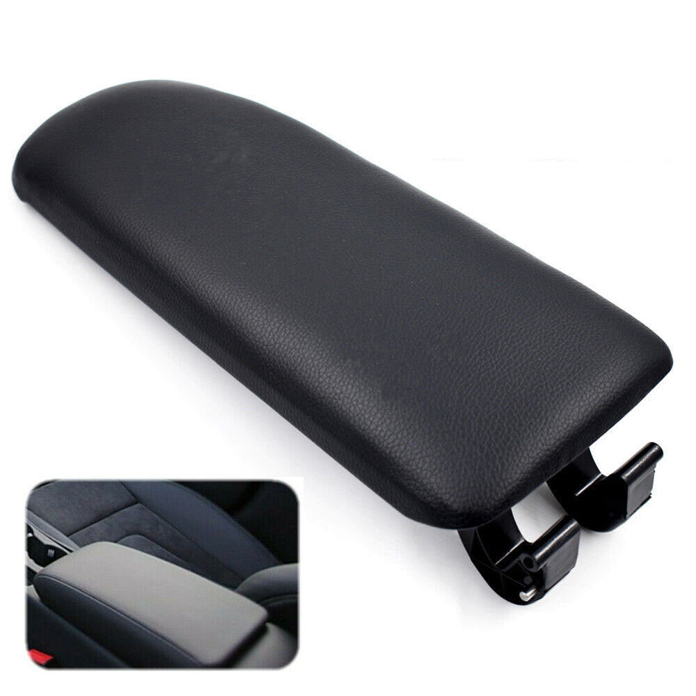 For Audi A4 B6 B7 2002-2007 Leather Armrest Center Box Console Lid Cover Black