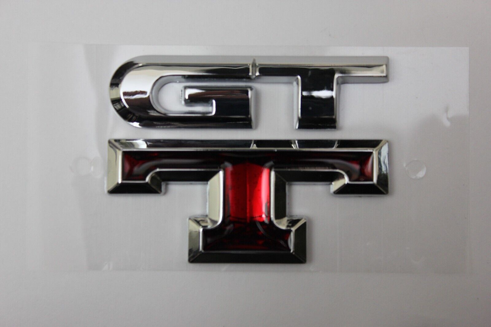 GTT 3D Badge Emblem Silver & Red for Nissan Skyline R32 R33 R34 R35 GT AUS Stock
