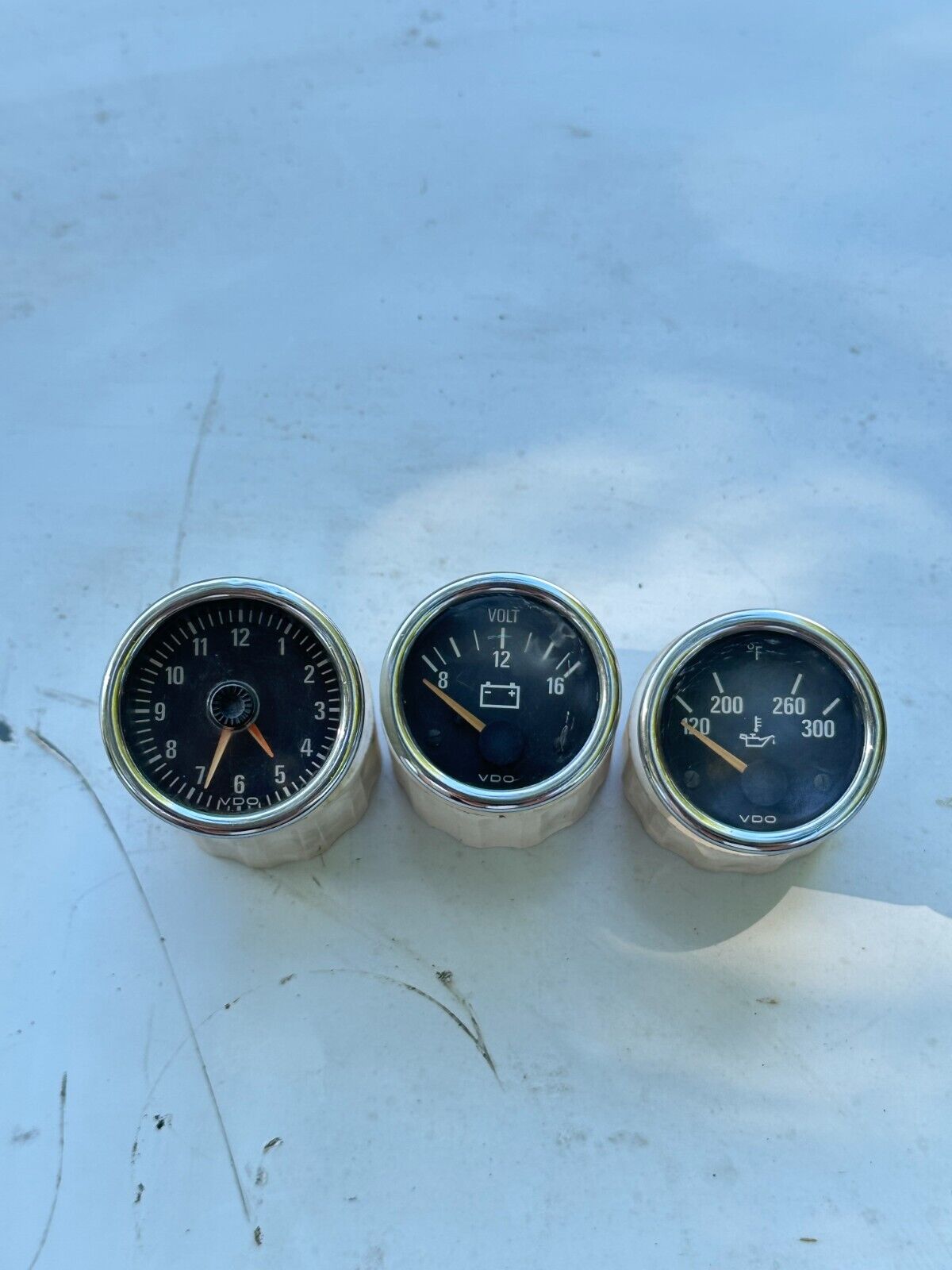 1998-2000 BMW Z3 M Roadster Coupe Center Console Gauge Set Clock Voltage Oil OEM