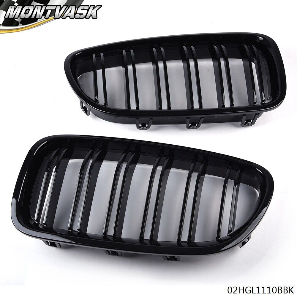 Fit For BMW 5-Series F10/F11/F18 528i 535i 10-16 Gloss Black Front Kidney Grille