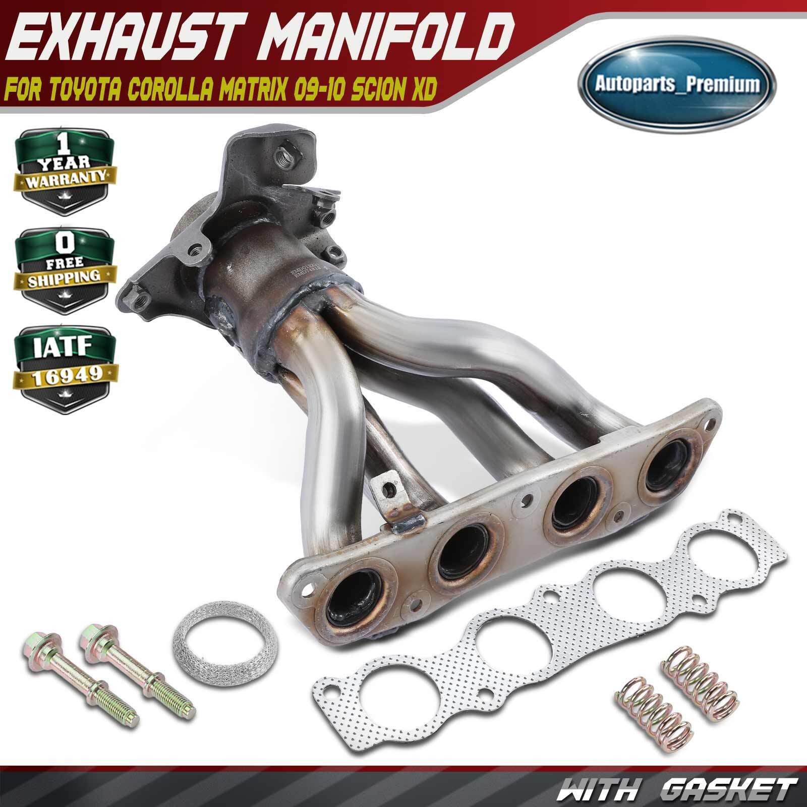 Exhaust Manifold w/ Gasket Kit for Toyota Corolla Matrix 09-10 Scion xD L4 1.8L
