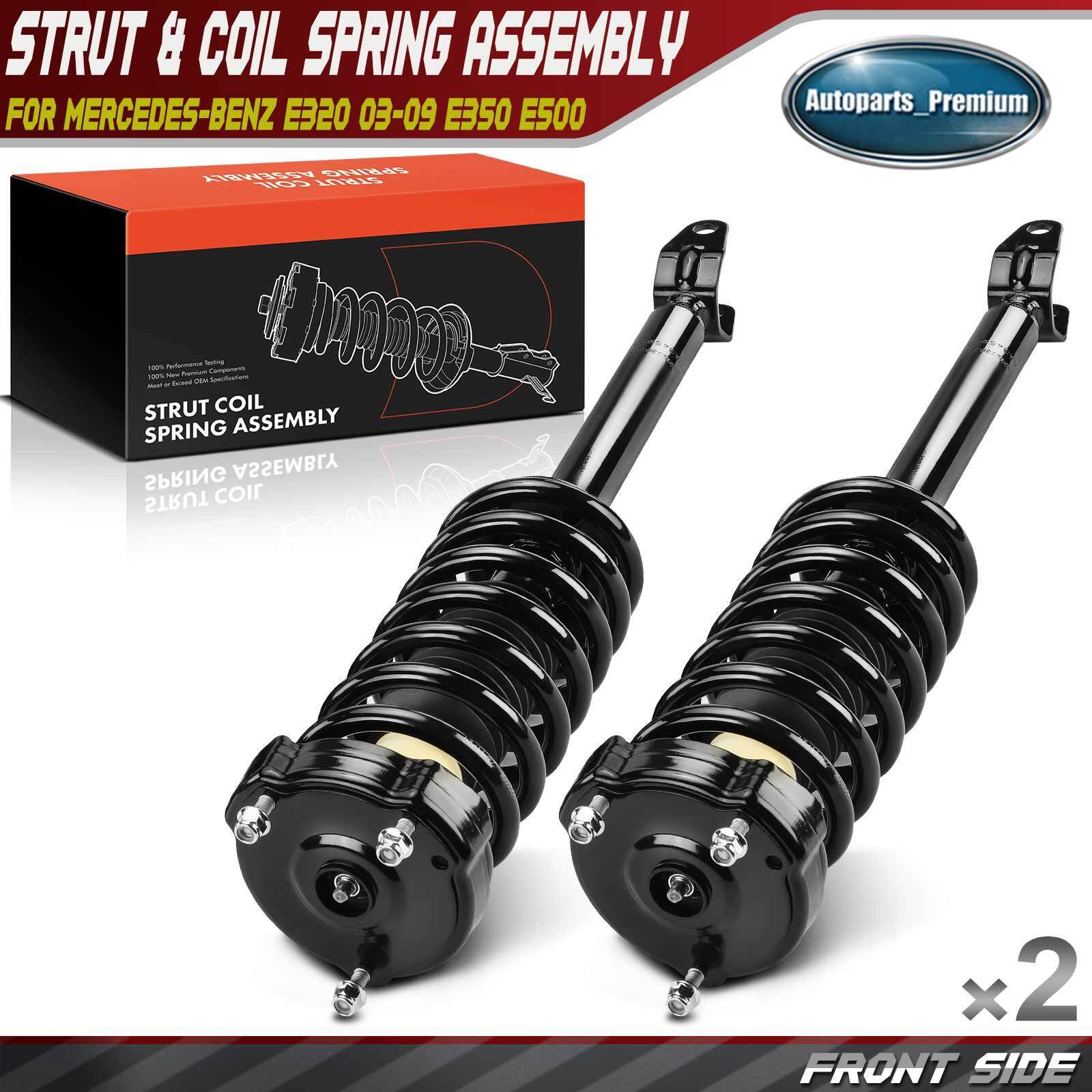 2x Front Complete Strut & Coil Spring Assembly for Benz E320 2003-2009 E350 E500