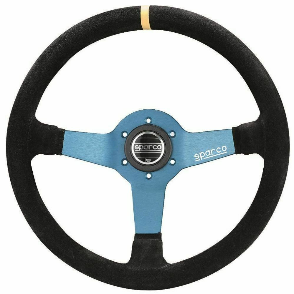 Sparco Steering Wheel Monza L550 Suede Blk/Bl