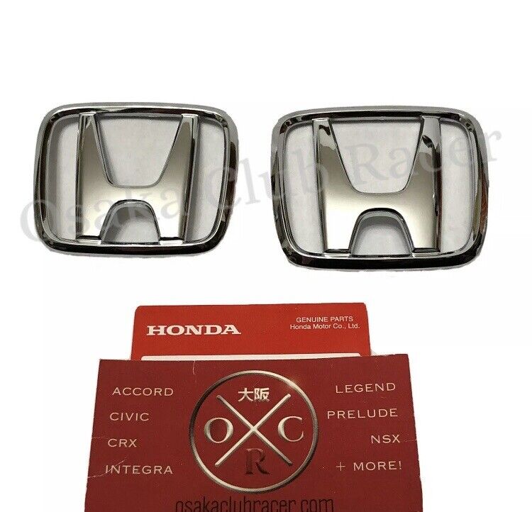 OEM Honda Del Sol Front & Rear Emblem Set Logo Badges 93-97 92 94 95 96 EG1 EG2