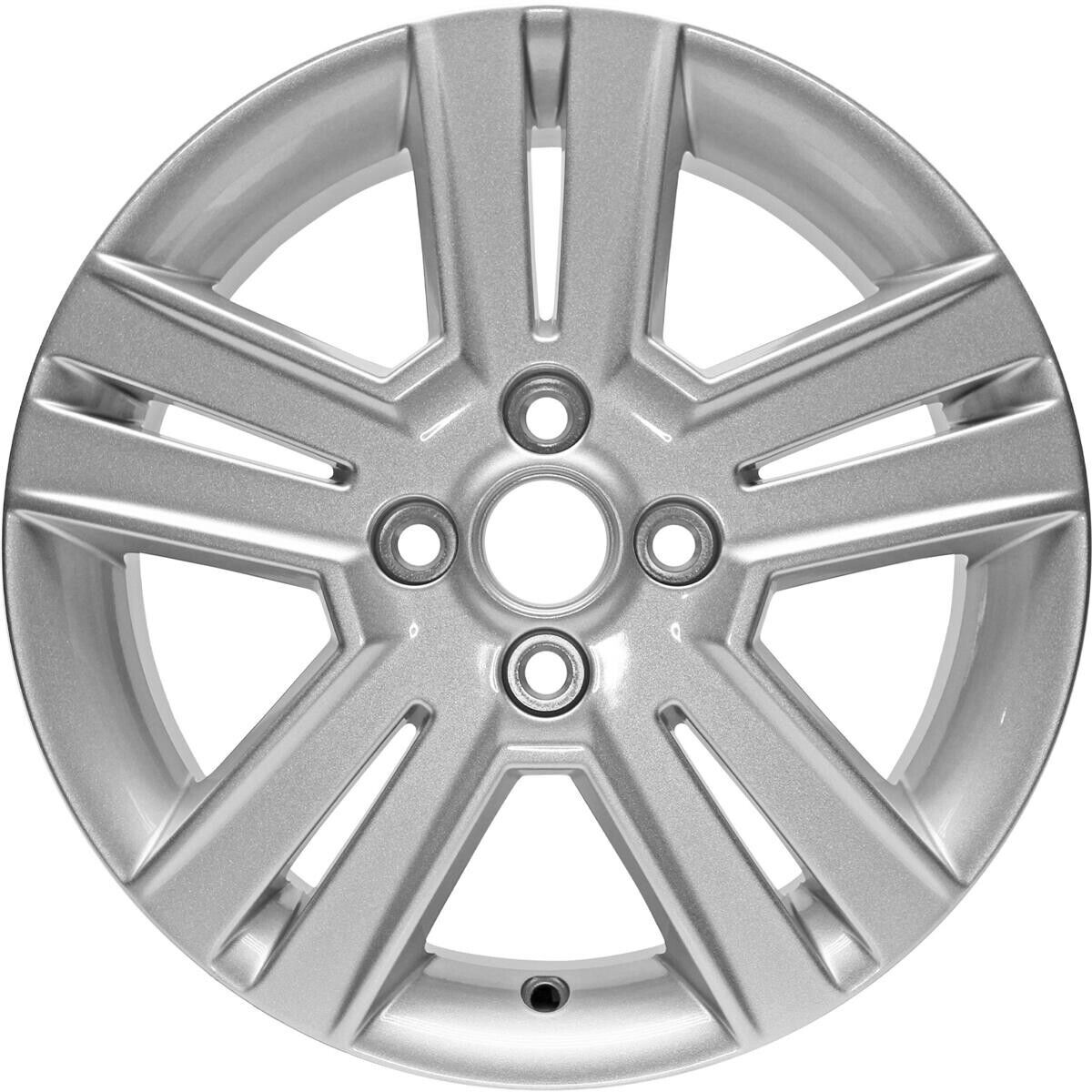 Replacement New Alloy Wheel For 2013-2015 Chevrolet Spark 15X6 Inch Silver Rim