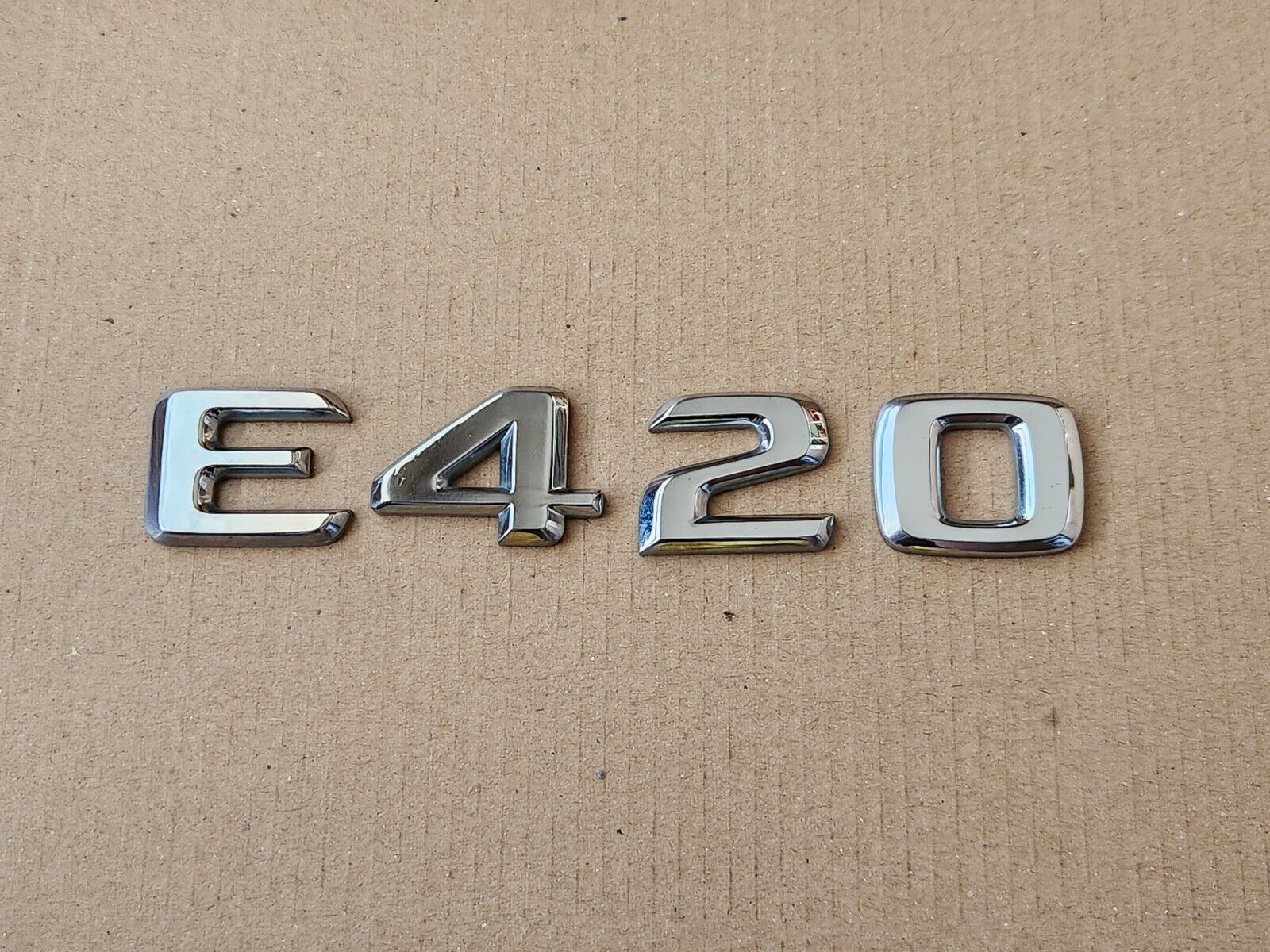 OEM Genuine Mercedes Benz W210 E420 Trunk Emblem Badge Logo Letters Chrome