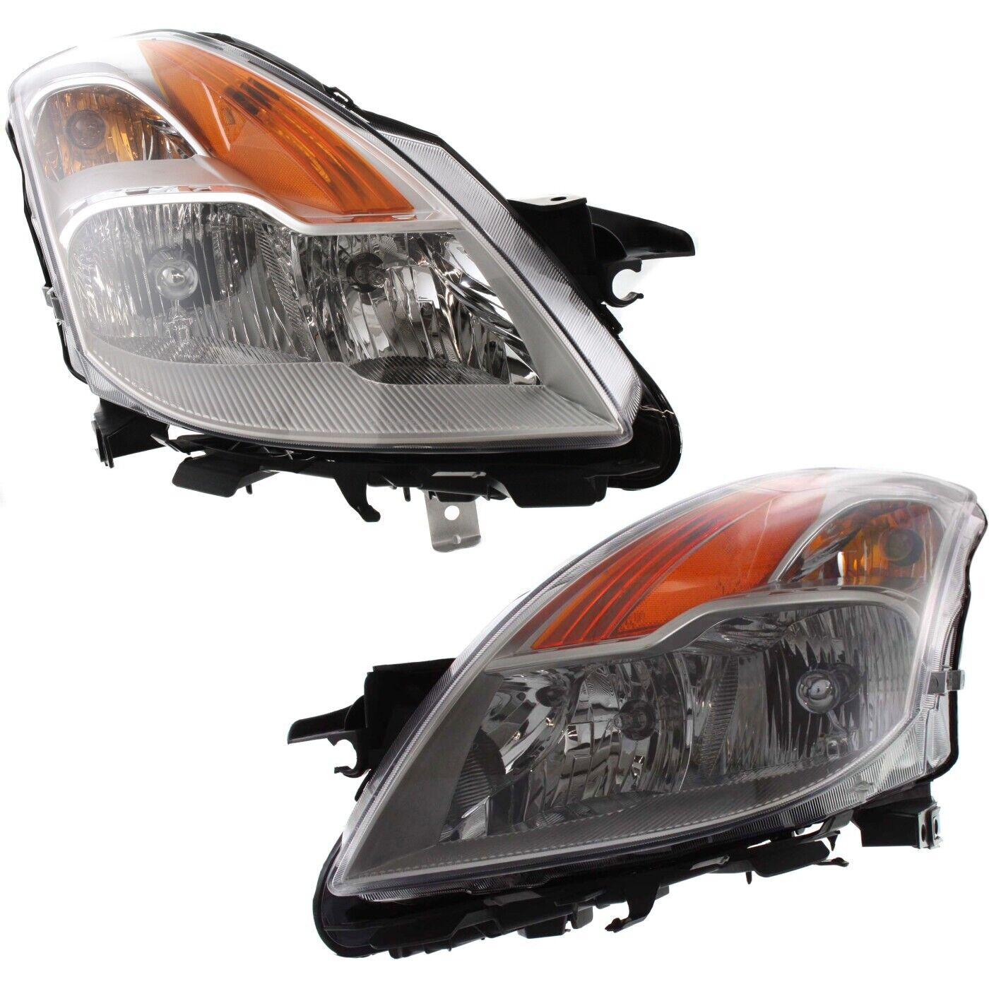 Headlight Set For 2008-2009 Nissan Altima Coupe Left and Right With Bulb 2Pc