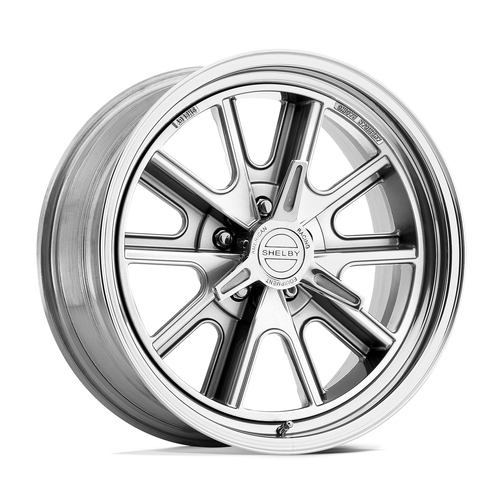 1 New 17x8 American Racing Shelby Cobra Polished Wheel/Rim 5x114.3 17-8 5-114.3