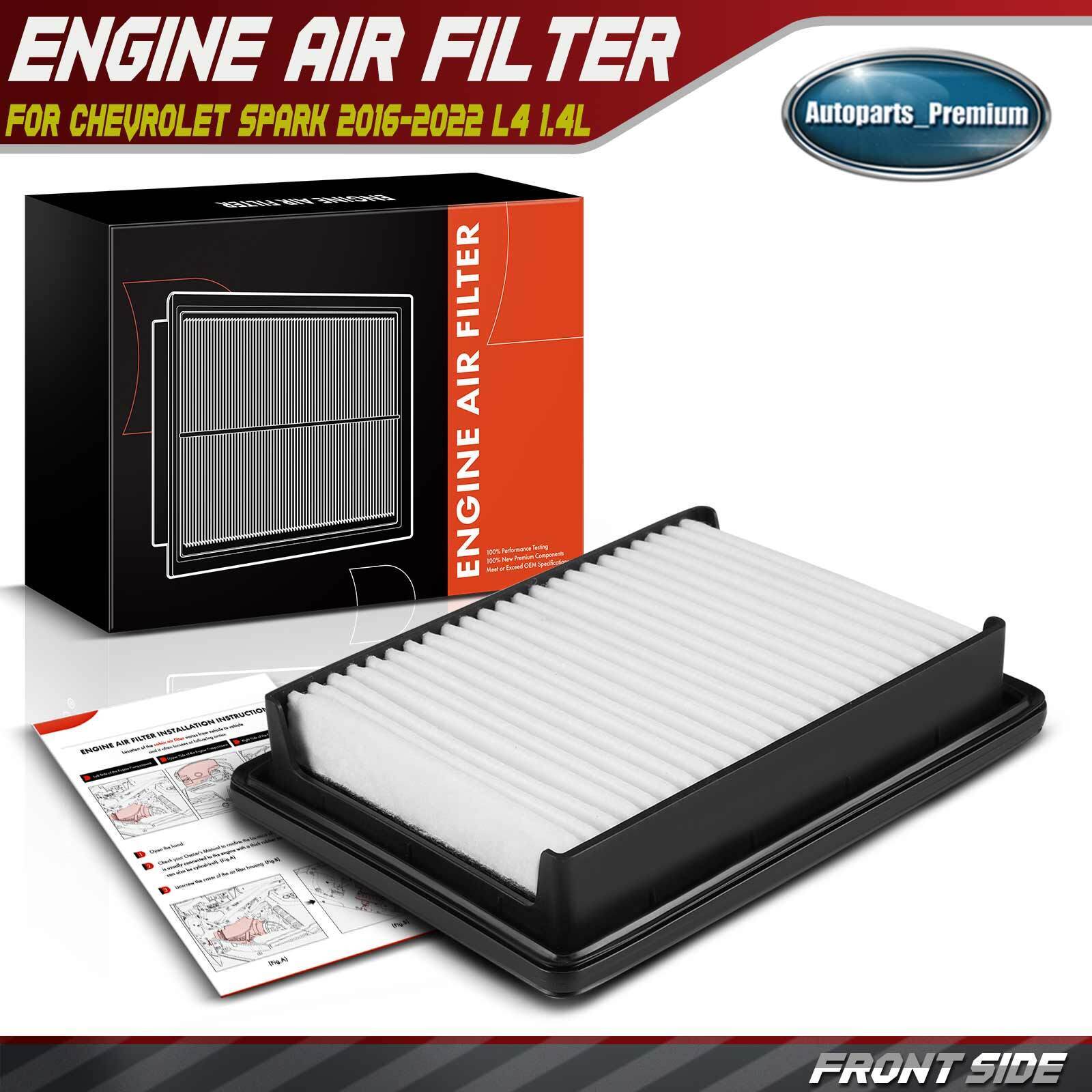 Engine Air Filter for Chevrolet Spark 2016 2017 2018-2022 L4 1.4L Rigid Panel