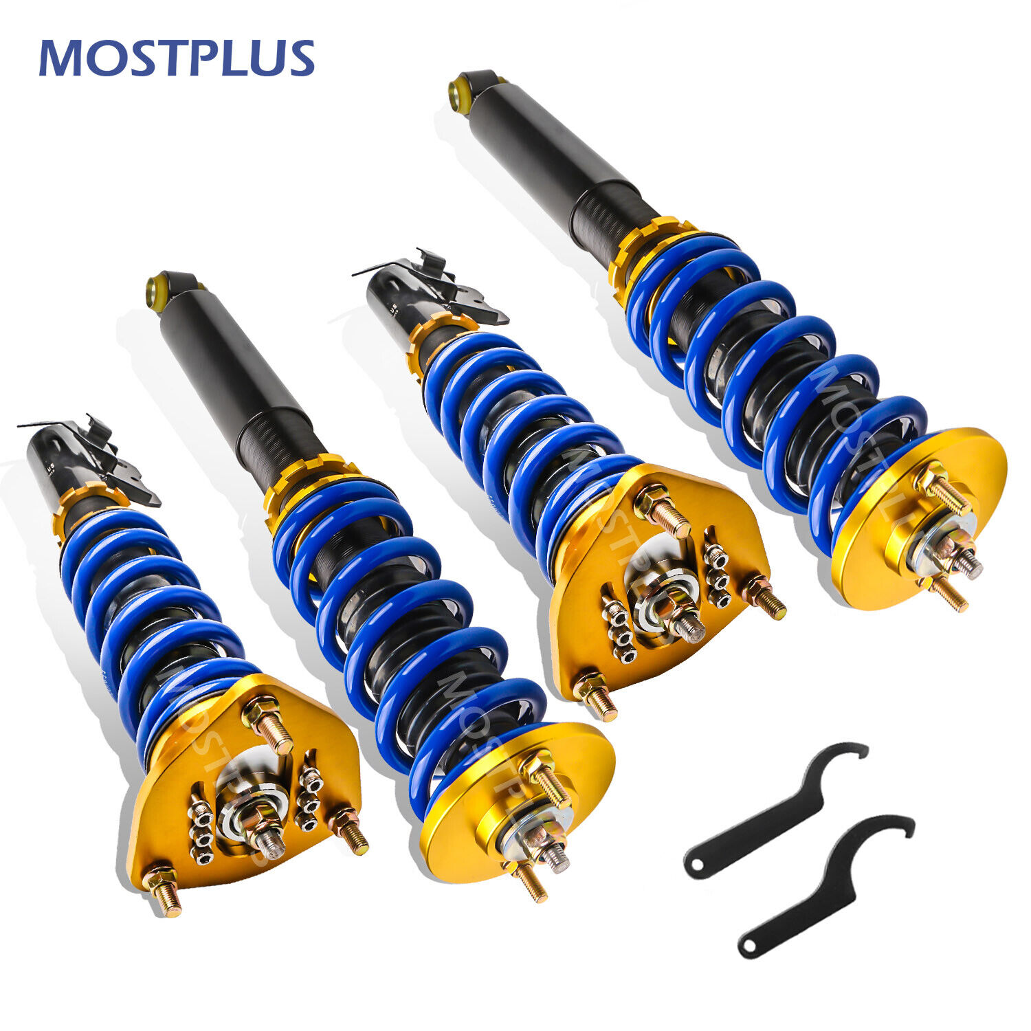 4PCS Adjustable Height Coilovers Struts Assembly For 1989-1994 Nissan S13 240SX
