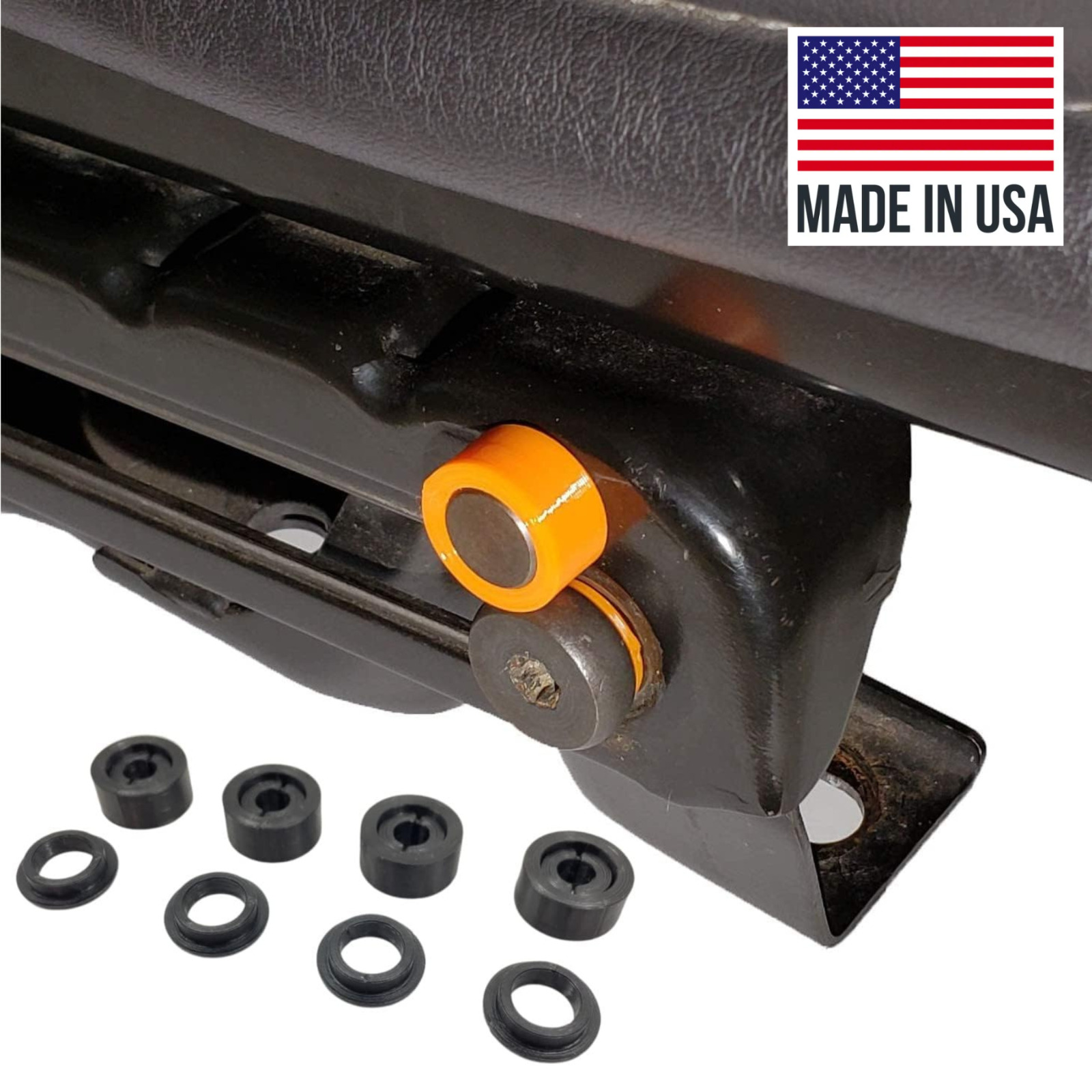 Jeep Wrangler TJ LJ Front Seat Support Bushings, Wobbly Loose Seat Fix 1999-2006