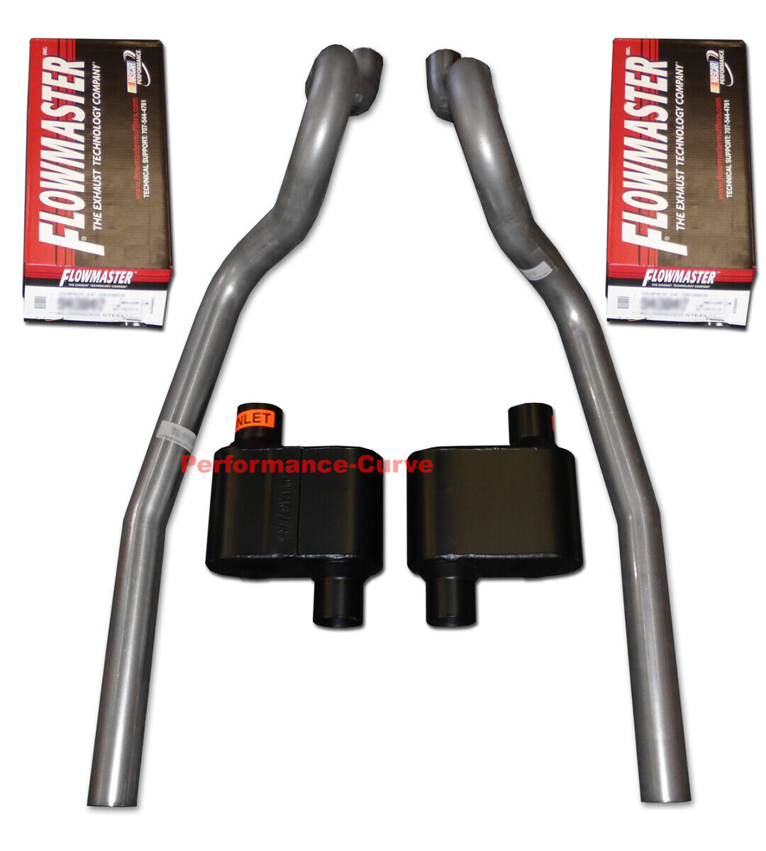 86-04 Ford Mustang GT 4.6 5.0 Exhaust System w/ Flowmaster Super 10 Mufflers