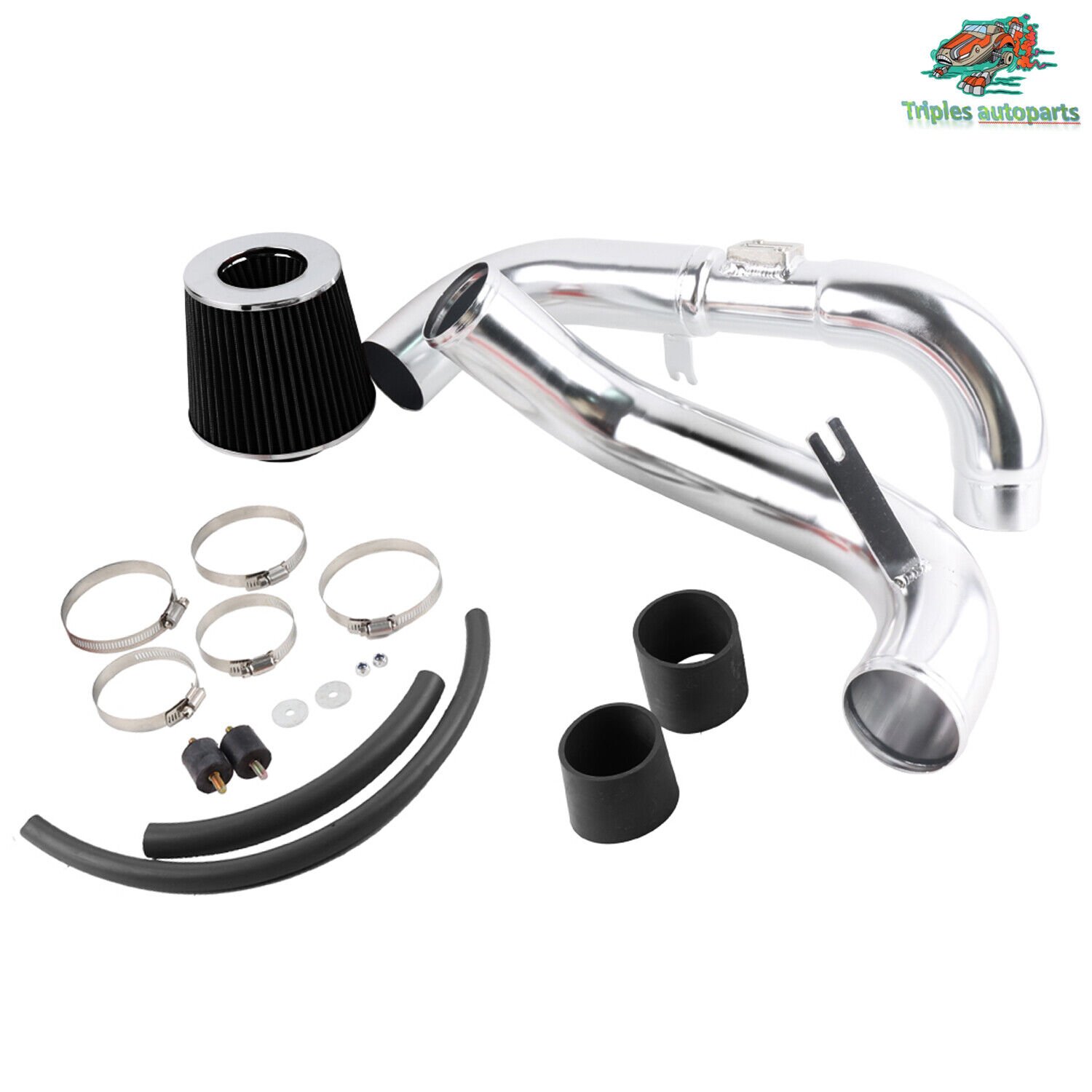 3'' For Honda Civic EX LX DX 1.8L 06-11 Cold Air Intake Pipe Dry Filter Kit New