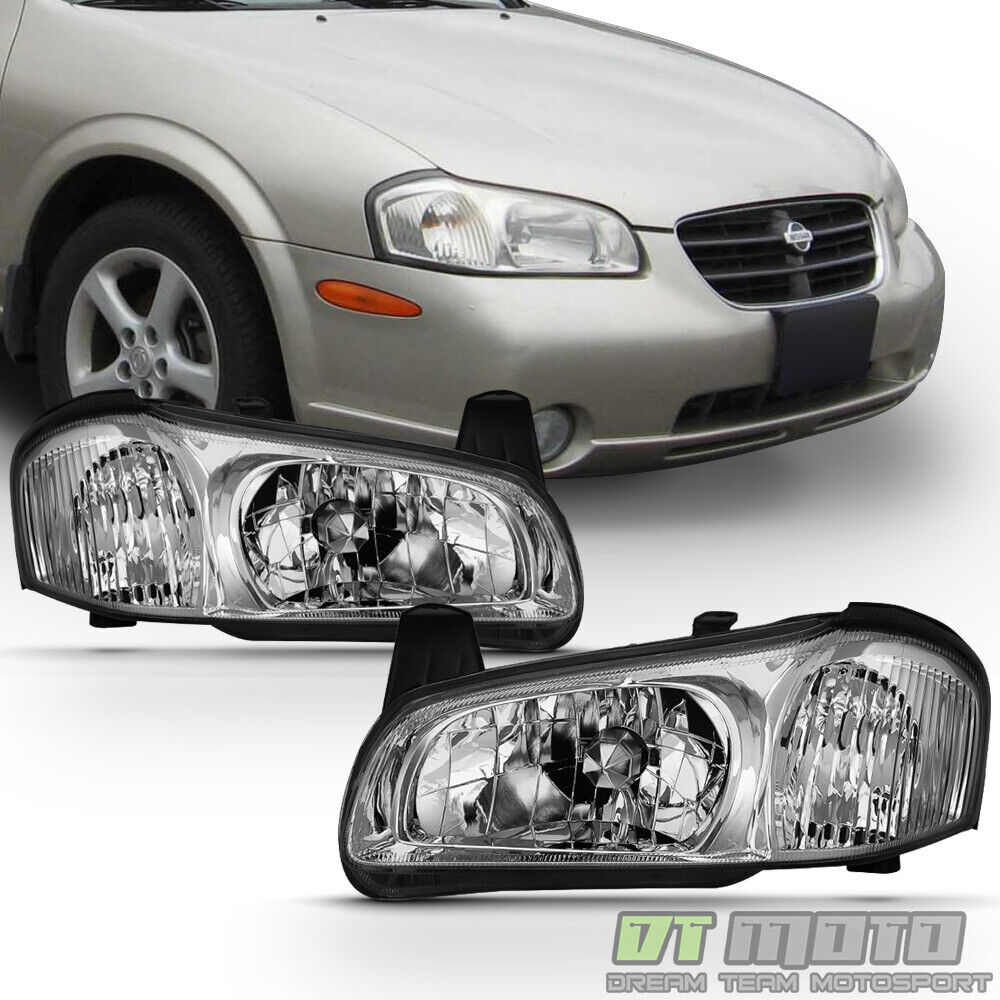For 2000-2001 Maxima Headlights Headlamps Light Replacement Left+Right 00-01
