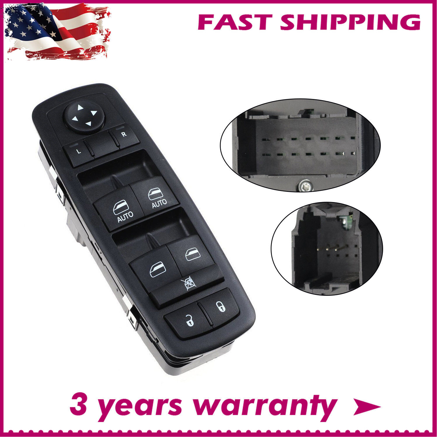 For Dodge Grand Caravan 2012-2019 68110871AA Driver Power Window Master Switch