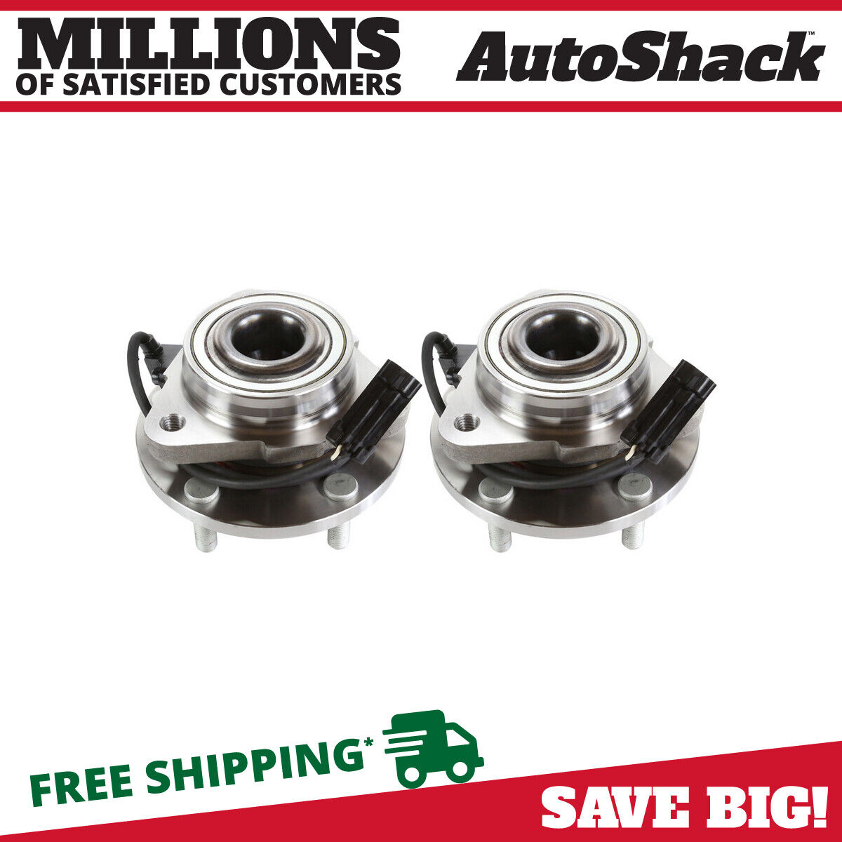 Wheel Bearing Hubs Assembly Pair 2 Front for Chevy Blazer 1998-2004 GMC Jimmy