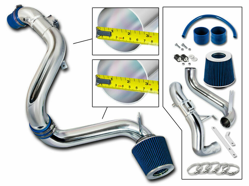 BCP BLUE 12-15 Civic EX/LX/DX 1.8L Cold Air Intake Induction Kit + Filter