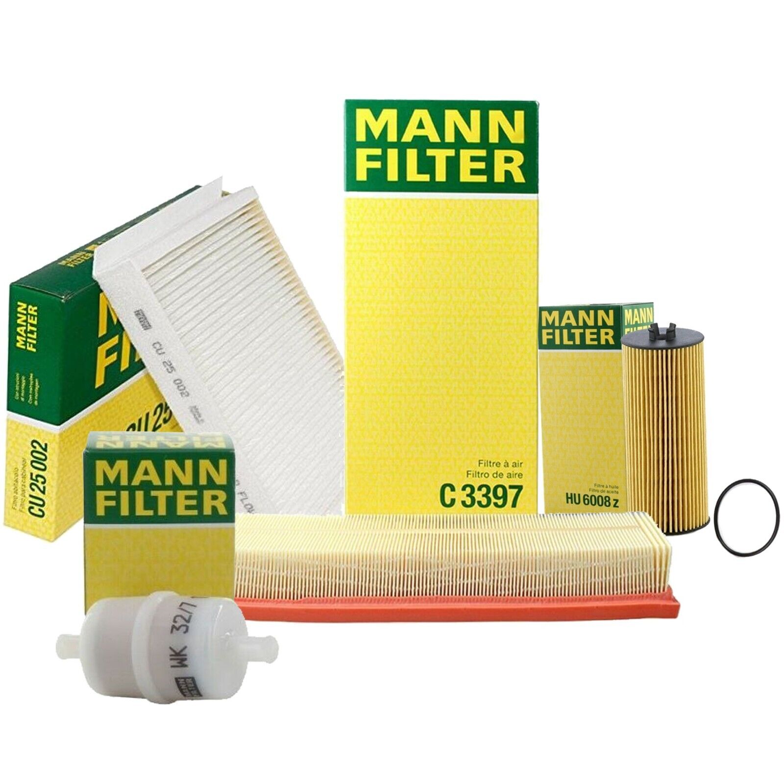 Mann Oil Air Paper Cabin Fuel Filter Service Kit For W166 X166 GL550 ML63 AMG