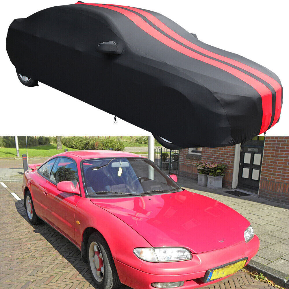 For Mazda MX-6 Satin Stretch Indoor Car Cover Dustproof Scratch Protect Custom
