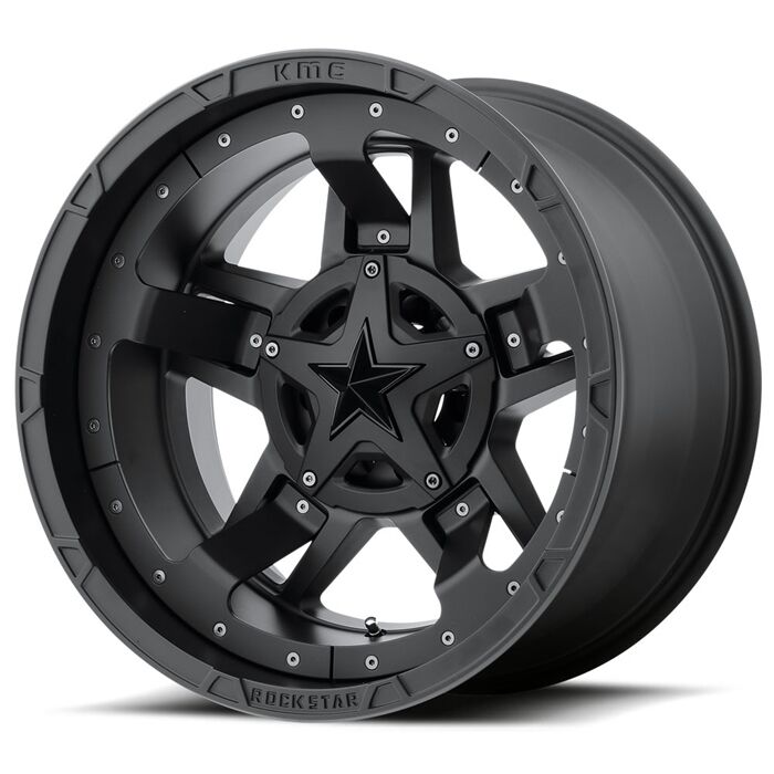 17 inch Black XD Series Rockstar 3 XD827 Wheel Rim FOR Jeep Wrangler  Gladiator