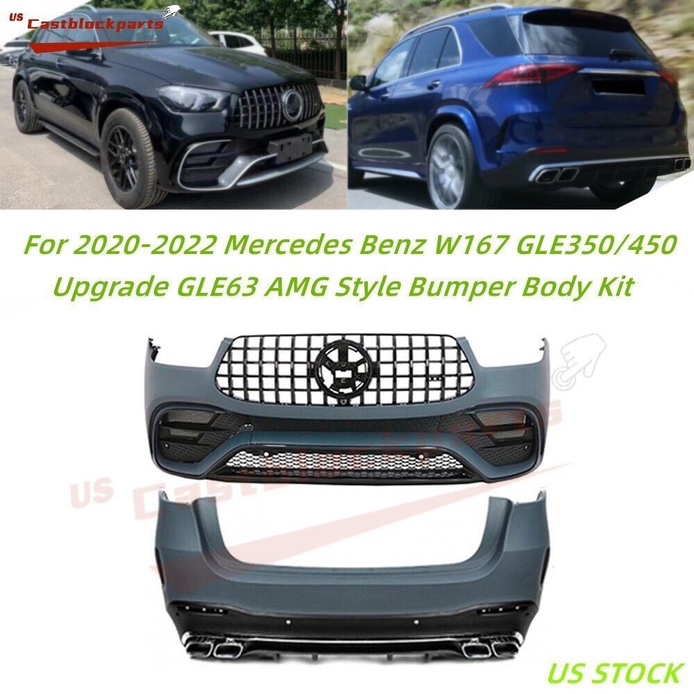 Facelift to GLE63 AMG From 2020-2022 Mercedes Benz GLE Class W167 Bumper Kit
