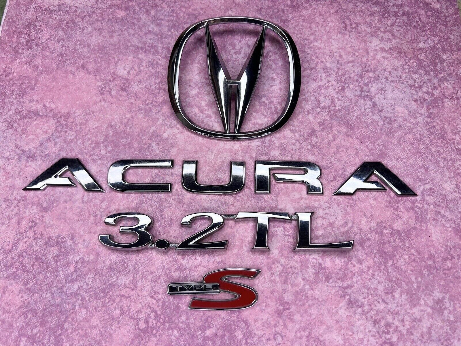 1999-2003 99 00 01 02 03 ACURA 3.2TL SType  Letter & Logo Emblems Trunk Rear OEM