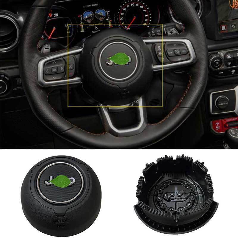 For Jeep Wrangler JL JT 2018-2024 Driver Side Steering Wheel Horn Button Cover