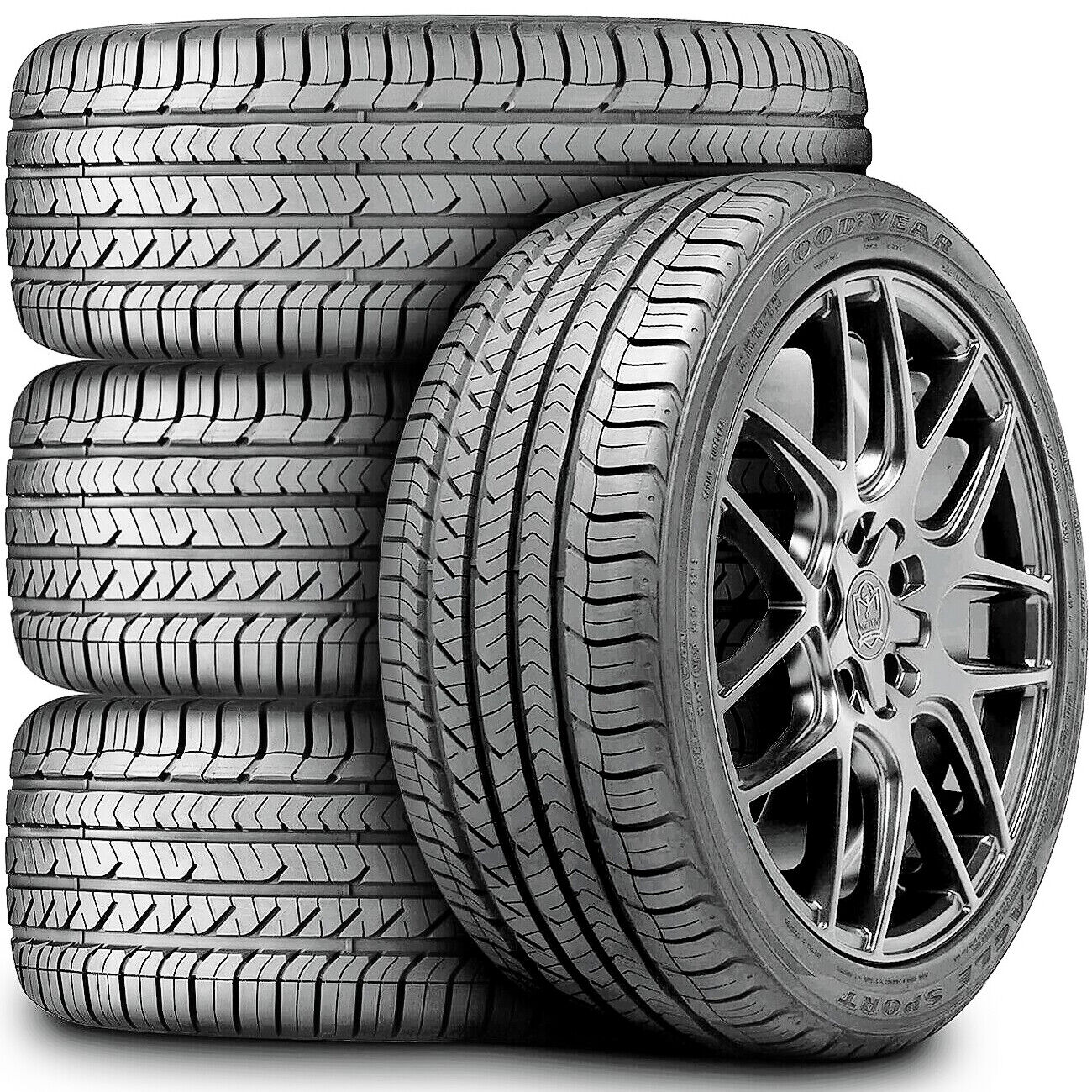 4 Tires Goodyear Eagle Sport All-Season 255/40R19 100H XL A/S Performance 2020