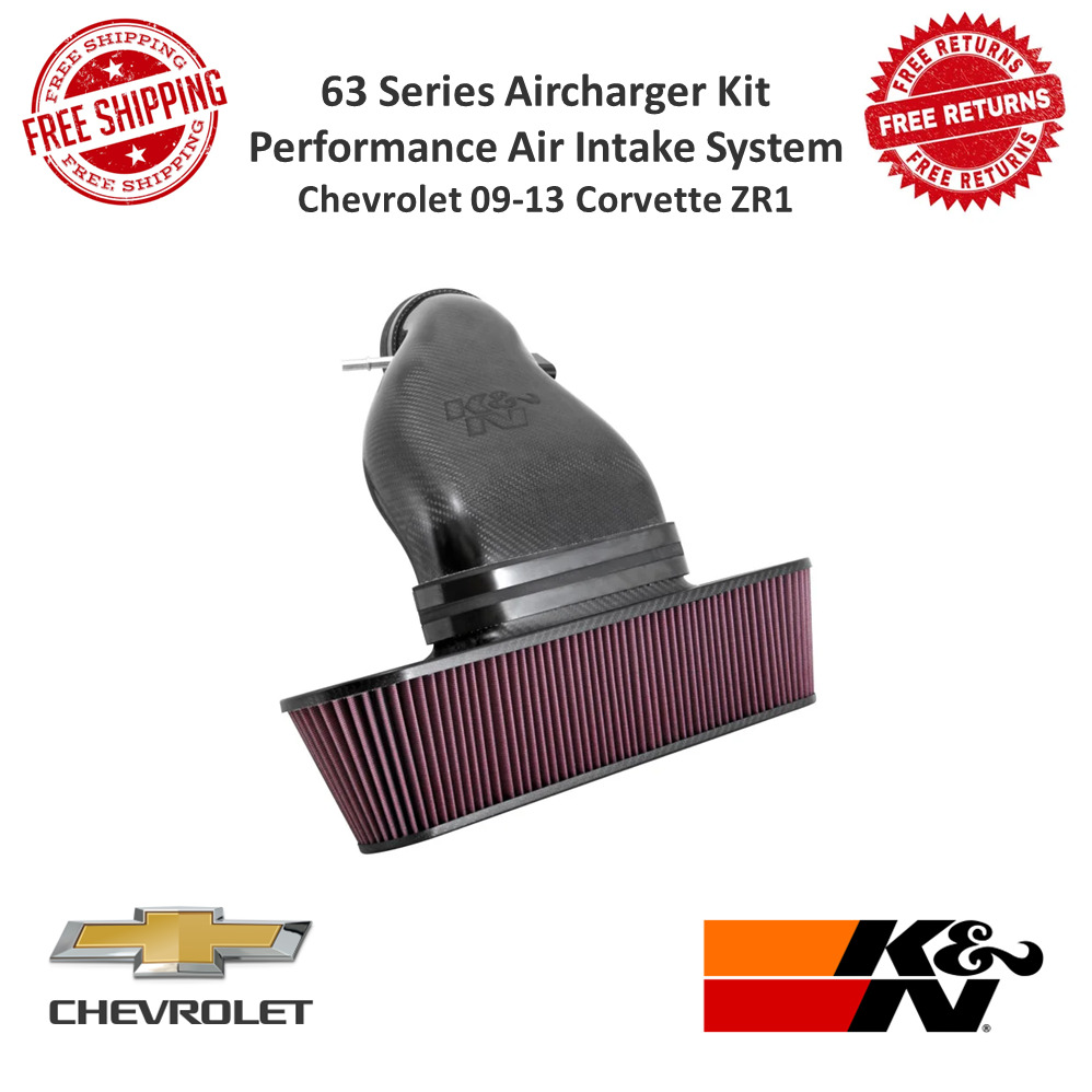 K&N 63 Series Aircharger Performance Air Intake Kit For 09-13 Chevy Corvette ZR1