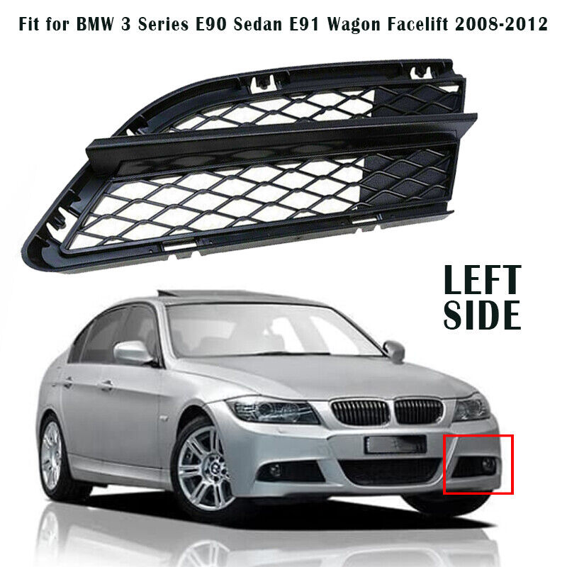 Left Side Front Bumper Grill Cover For BMW E90 316i 318i 323i 330i 2007-2011
