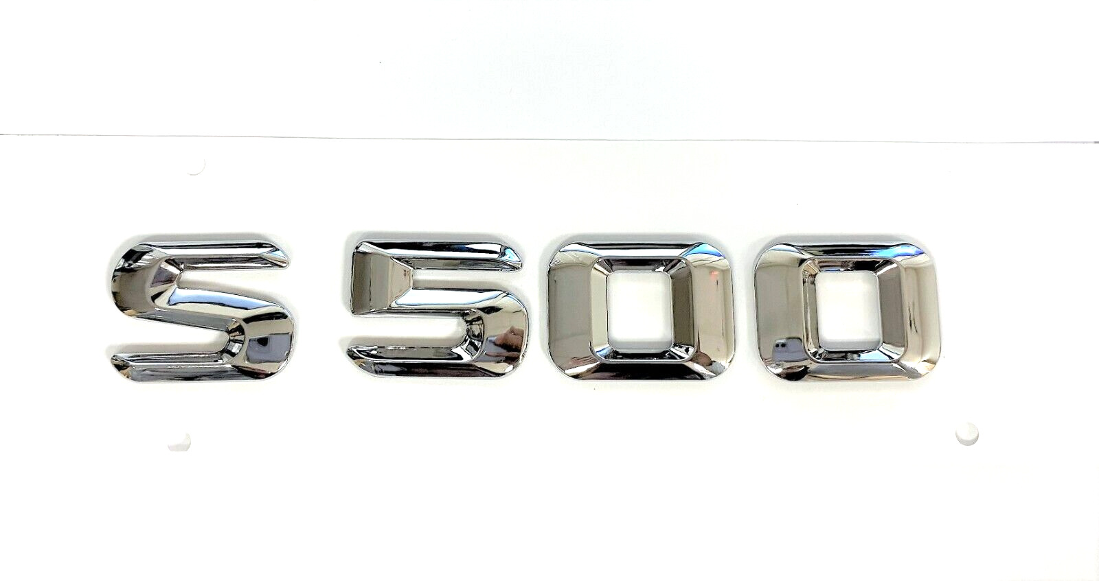 #1 S500 CHROME FIT MERCEDES REAR TRUNK EMBLEM BADGE NAMEPLATE DECAL LETTERS