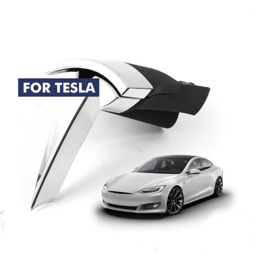 High Quality For Tesla Model S 2016-2022 Front Bumper Emblem T Badge Logo 