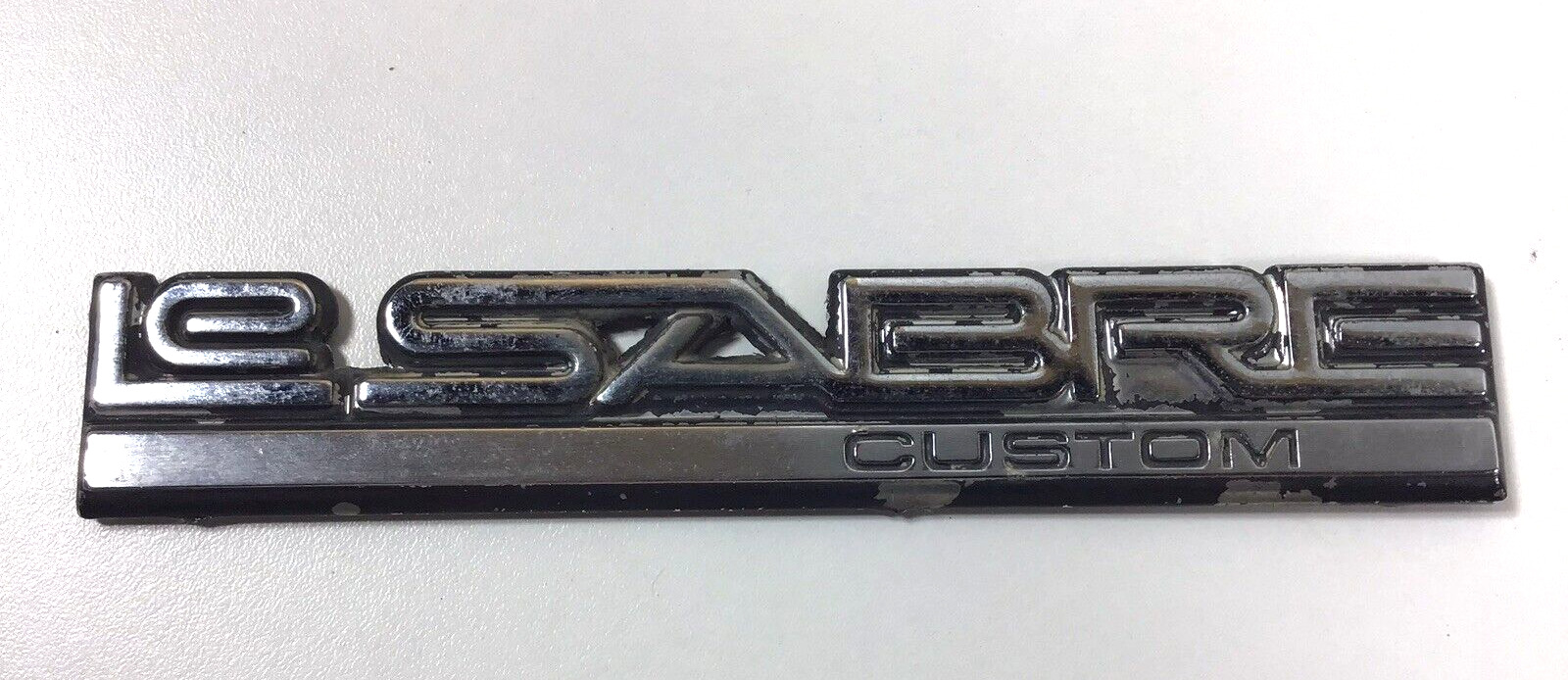 1990 Buick Le Sabre Custom Metal Rear Fender Emblem OEM