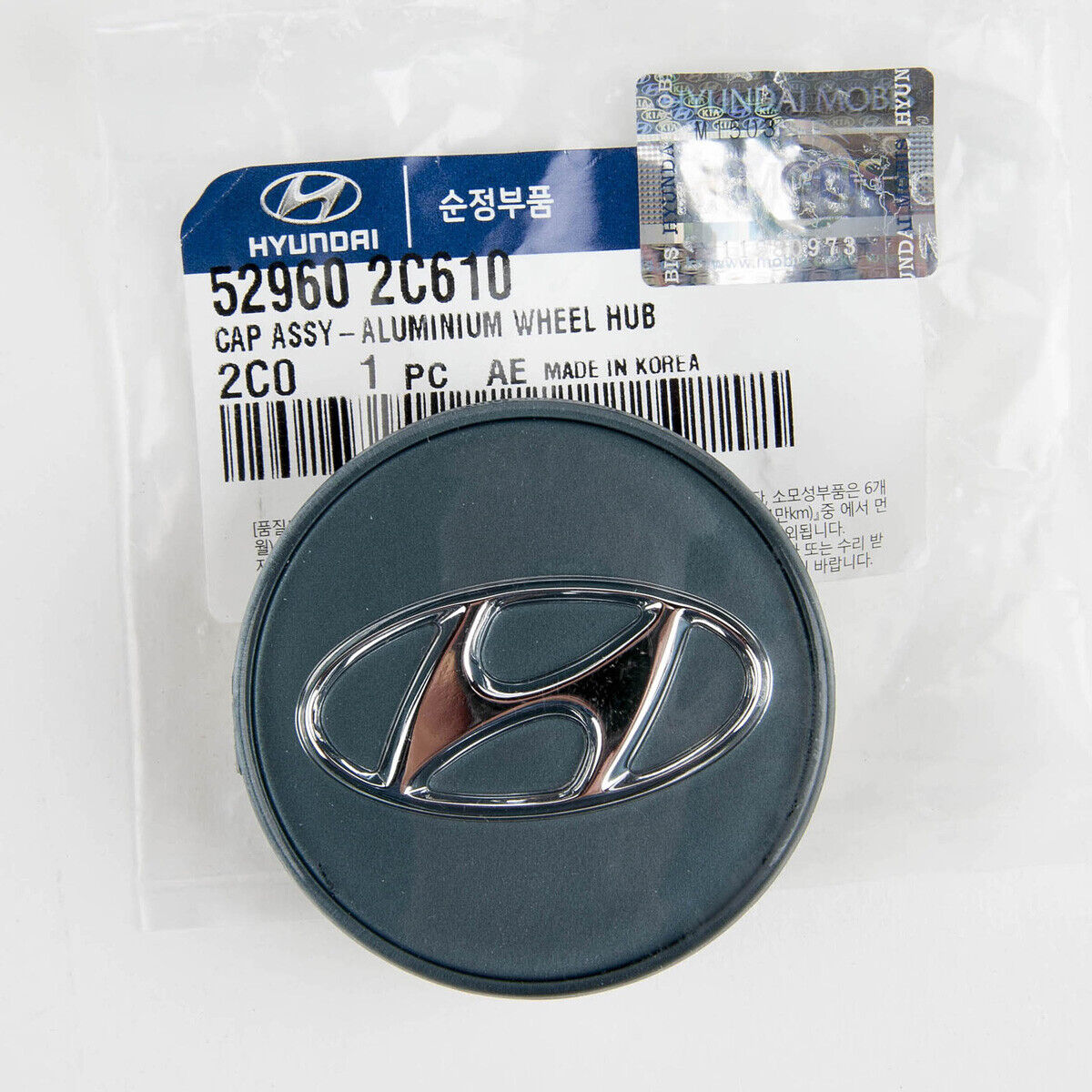 (1 PC) Genuine Hyundai Wheel Center Cap for 03-08 Tiburon 17' Wheel 52960-2C610