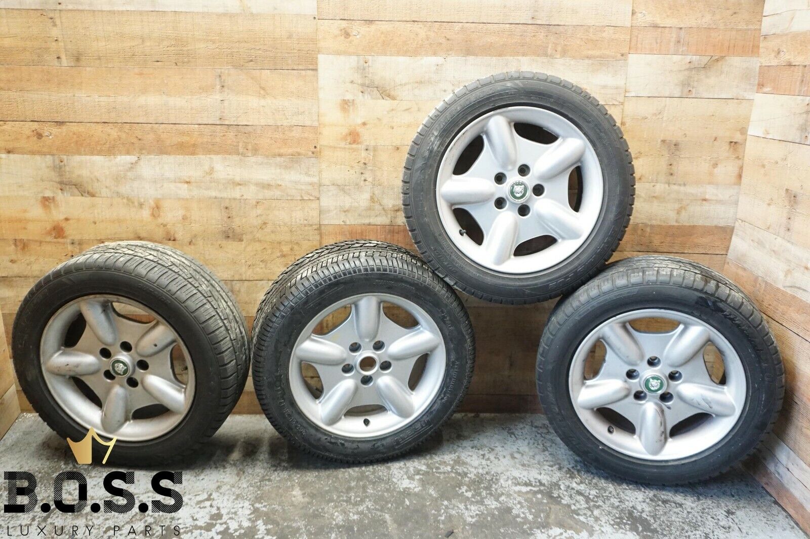 97-03 Jaguar XK8 Wheel Wheels w/ Tires (Set of 4) 17'' OEM Genuine