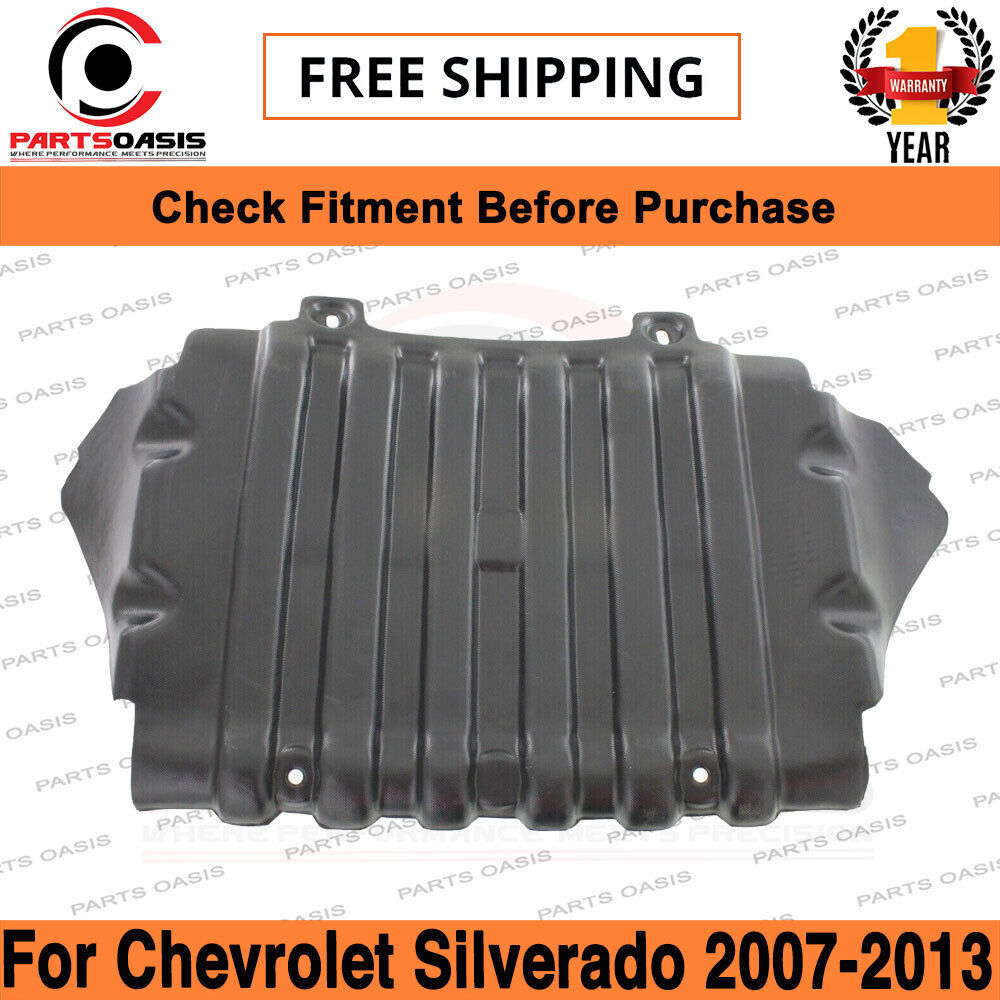 New Front Engine Splash Shield For 2007-2013 Chevrolet Silverado 1500 GM1228139