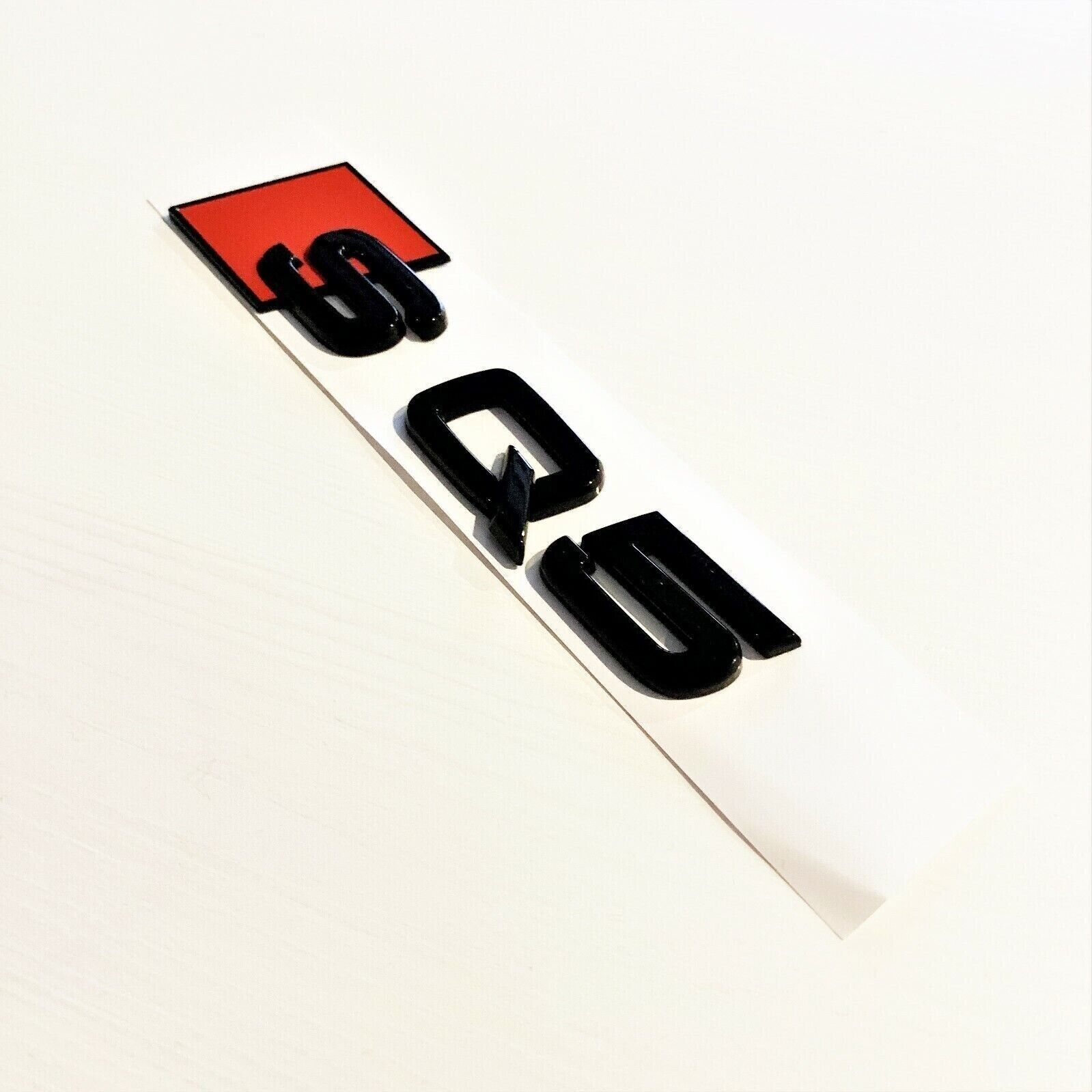 Audi SQ5 Gloss Black Emblem 3D Badge Rear Trunk Tailgate Logo for Audi S Line Q5