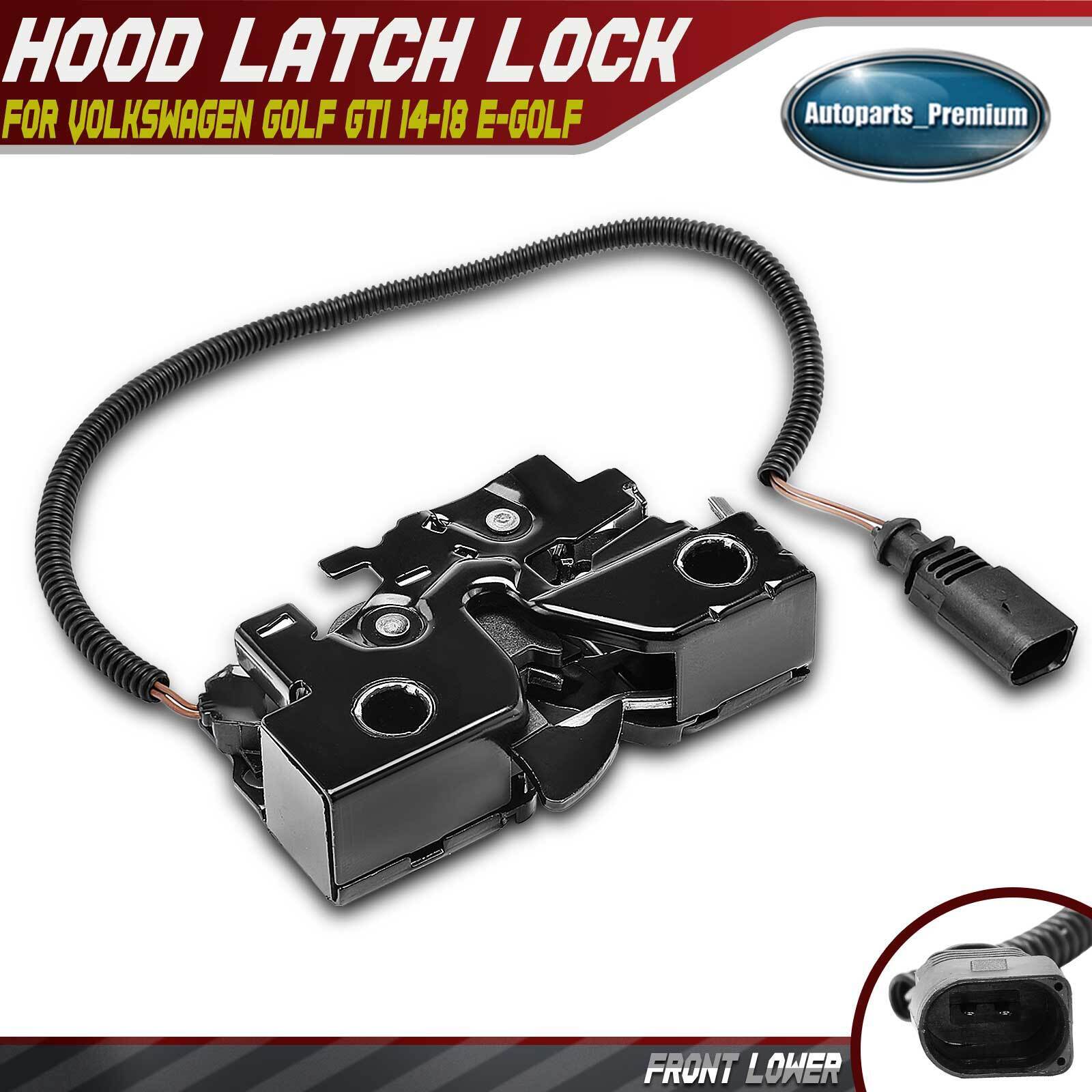 Front Lower Hood Latch Lock for Volkswagen Golf GTI 14-18 e-Golf Golf R 15-18