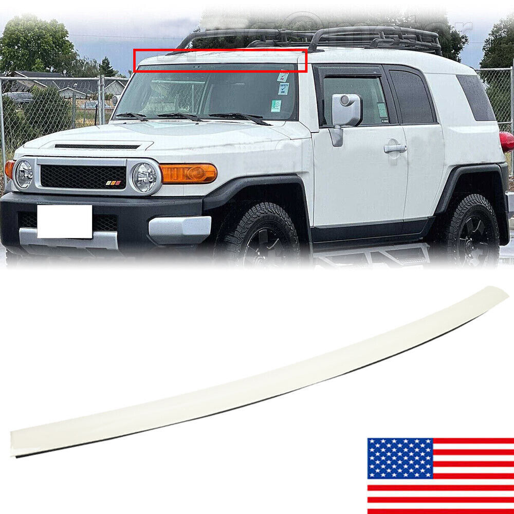 For Toyota FJ Cruiser 2007-2014 Upper Outer Moulding Trim Front Top Windshield