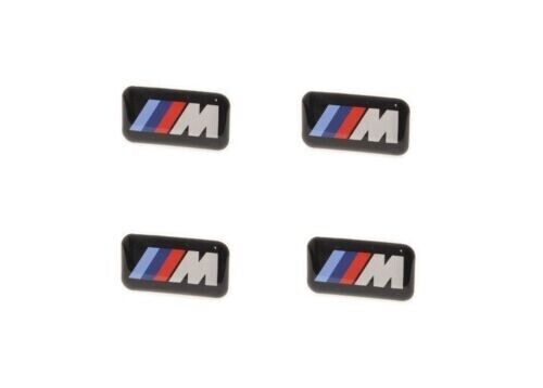 BMW GENUINE 4pcs. M Series Wheel Sticker Decal Badge Emblem 1M M2 M3 M4 M5 M6