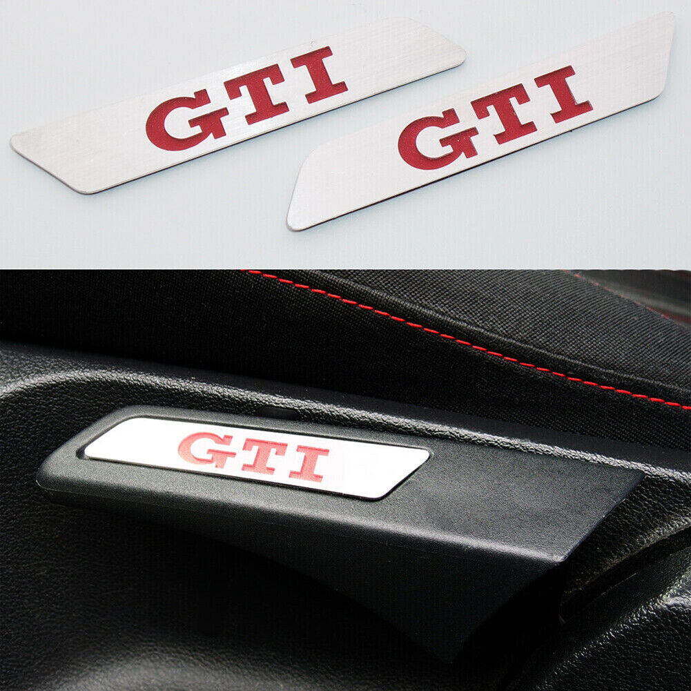 S. Steel Red GTI Seat Lift Wrench Insert Trim Decor fits VW GOLF 6 MK5 MK6 GTI