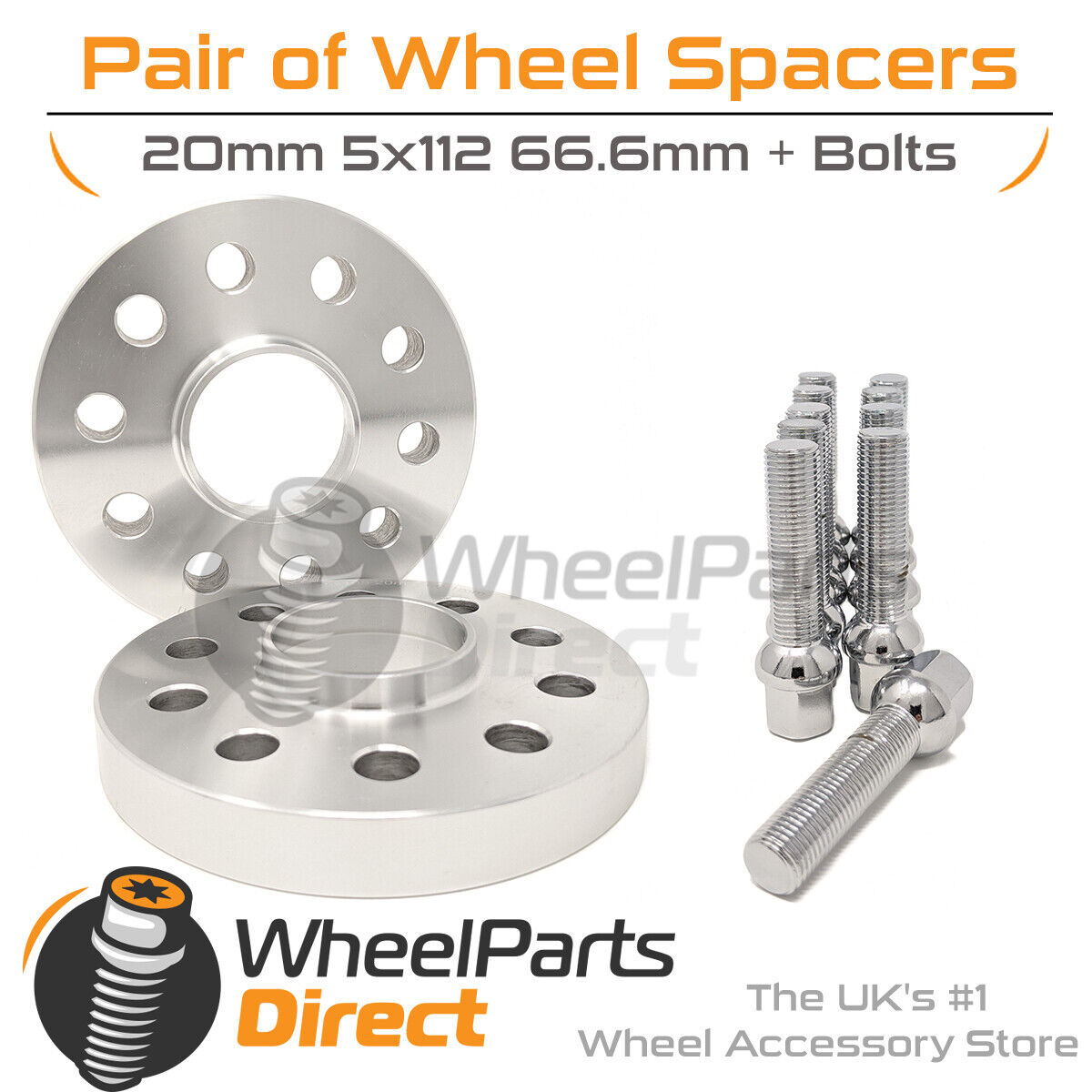 Wheel Spacers & Bolts 20mm for Mercedes C-Class W205 14-20 On Original Wheels