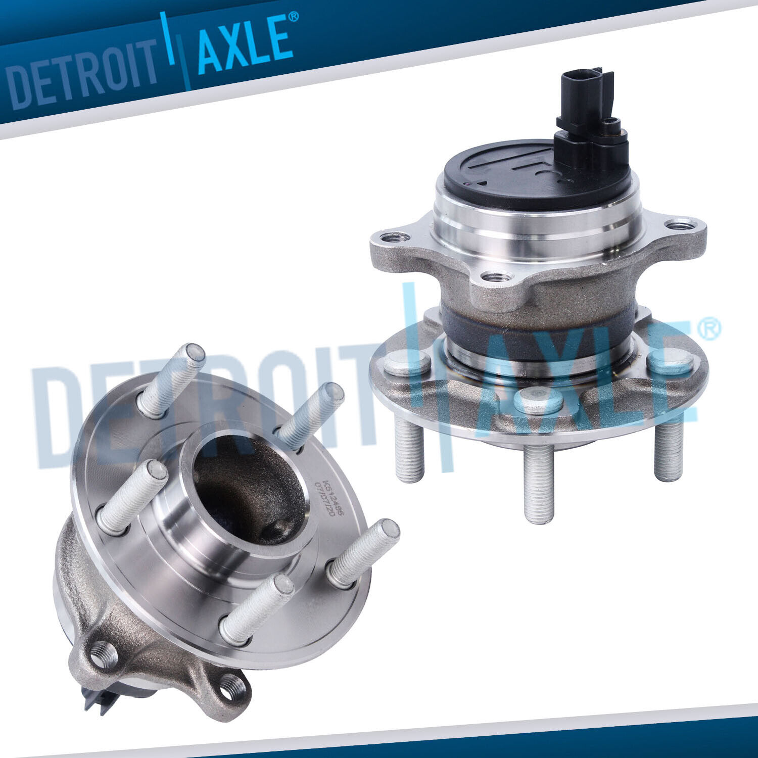 REAR Wheel Bearing Hubs for 2012 2013 - 2018 Ford Focus W/O Active Park Assist