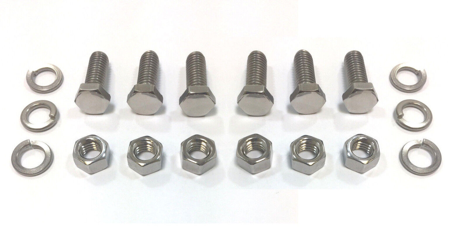 Header Collector Bolts Exhaust Fasteners Stainless Steel Hex Head Universal NEW