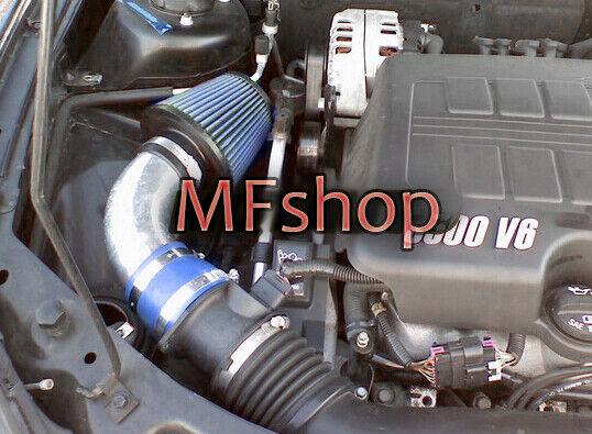 Blue For 2005-2010 Pontiac G6 3.5L 3.6L 3.9L V6 Air Intake Kit + Filter