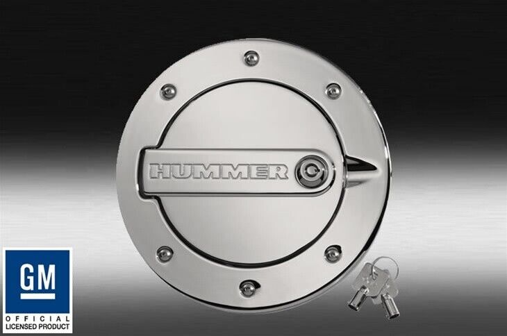 DefenderWorx Hummer H2 & H2 SUT Chrome Locking Fuel Door H2PPC08060