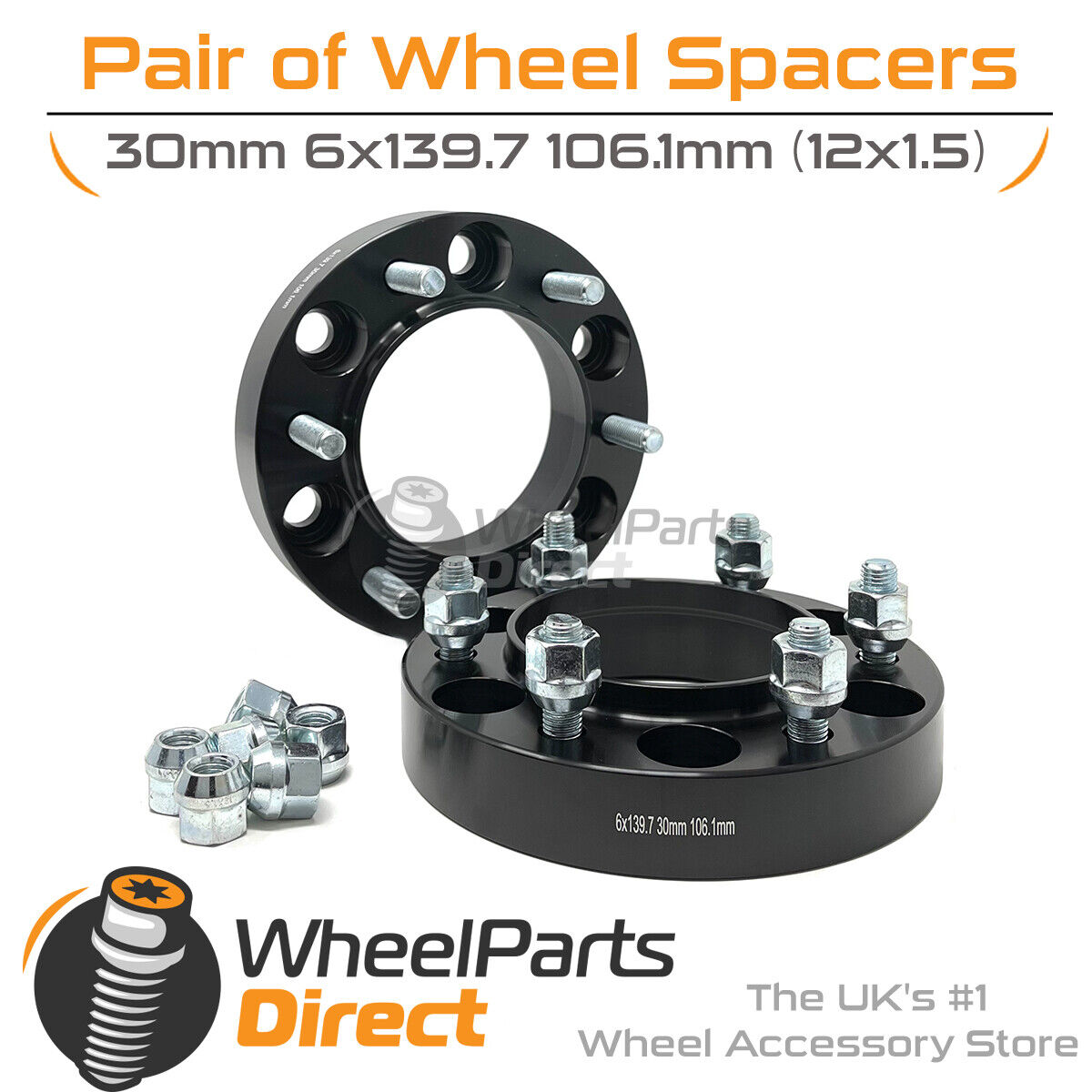 Wheel Spacers 6x139.7 106.1 30mm for Toyota Land Cruiser Prado J120 02-09